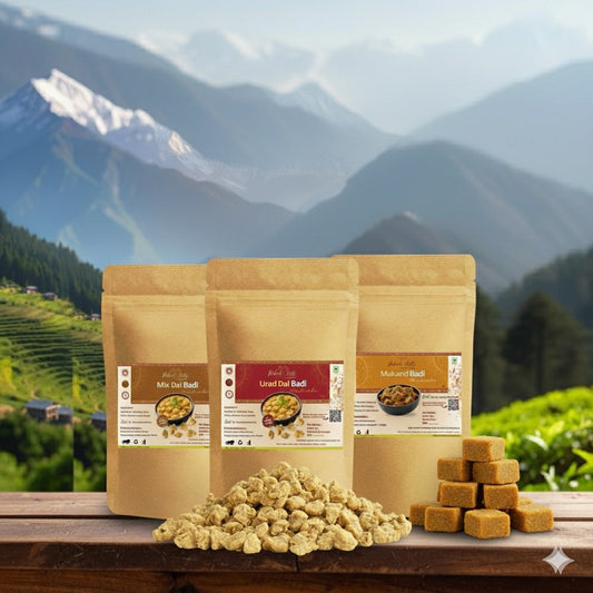 Kangra Badi Trio Combo | Urad Dal, Mix Dal & Mukandbadi (3 Varieties) Pahadi Hatti (पहाड़ी हट्टी)