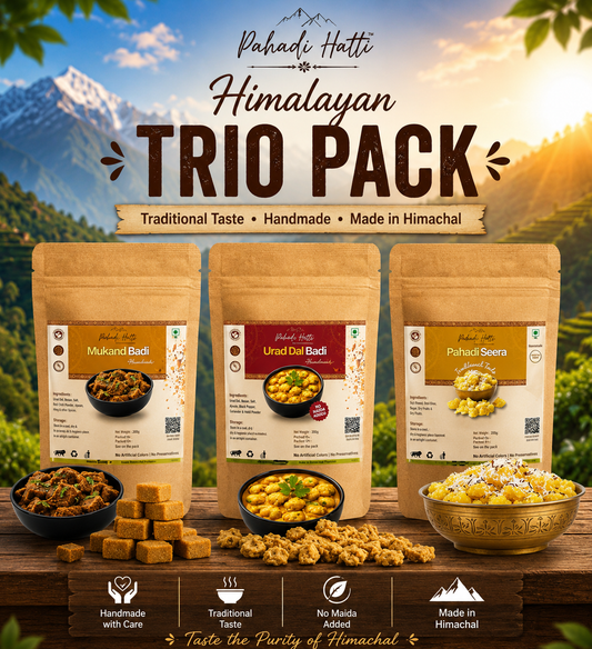 Kangra Trio Combo | Urad Dal, Seera & Mukandbadi (3 Varieties) Pahadi Hatti (पहाड़ी हट्टी)